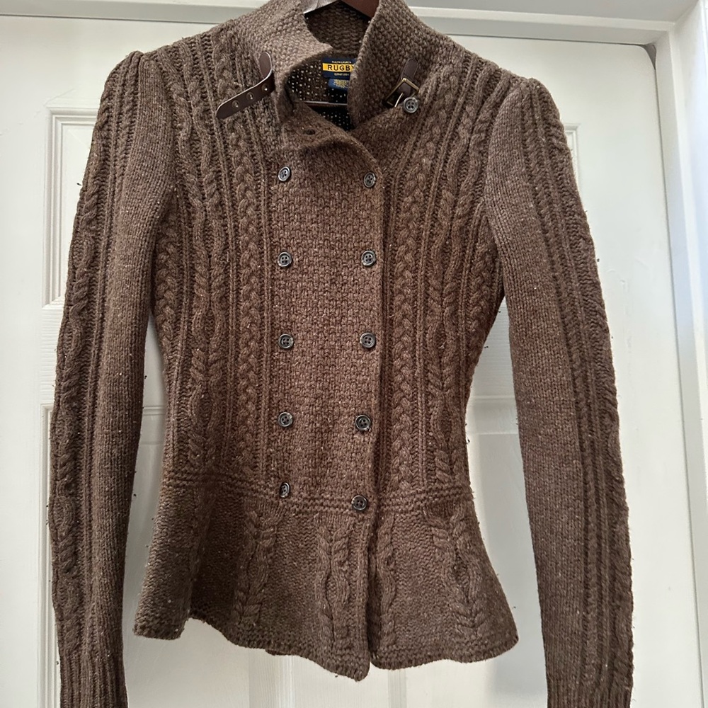 Ralph Lauren Rugby  Knit Double-Breasted Sweater XS